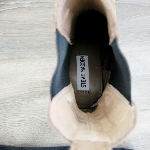 NEW Steve Madden Chelsea Boot in Brown Suede Leather - Picture 6 of 7